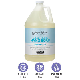 Ginger Lily Farms creamy lather texture close-up demonstrating conditioning effect