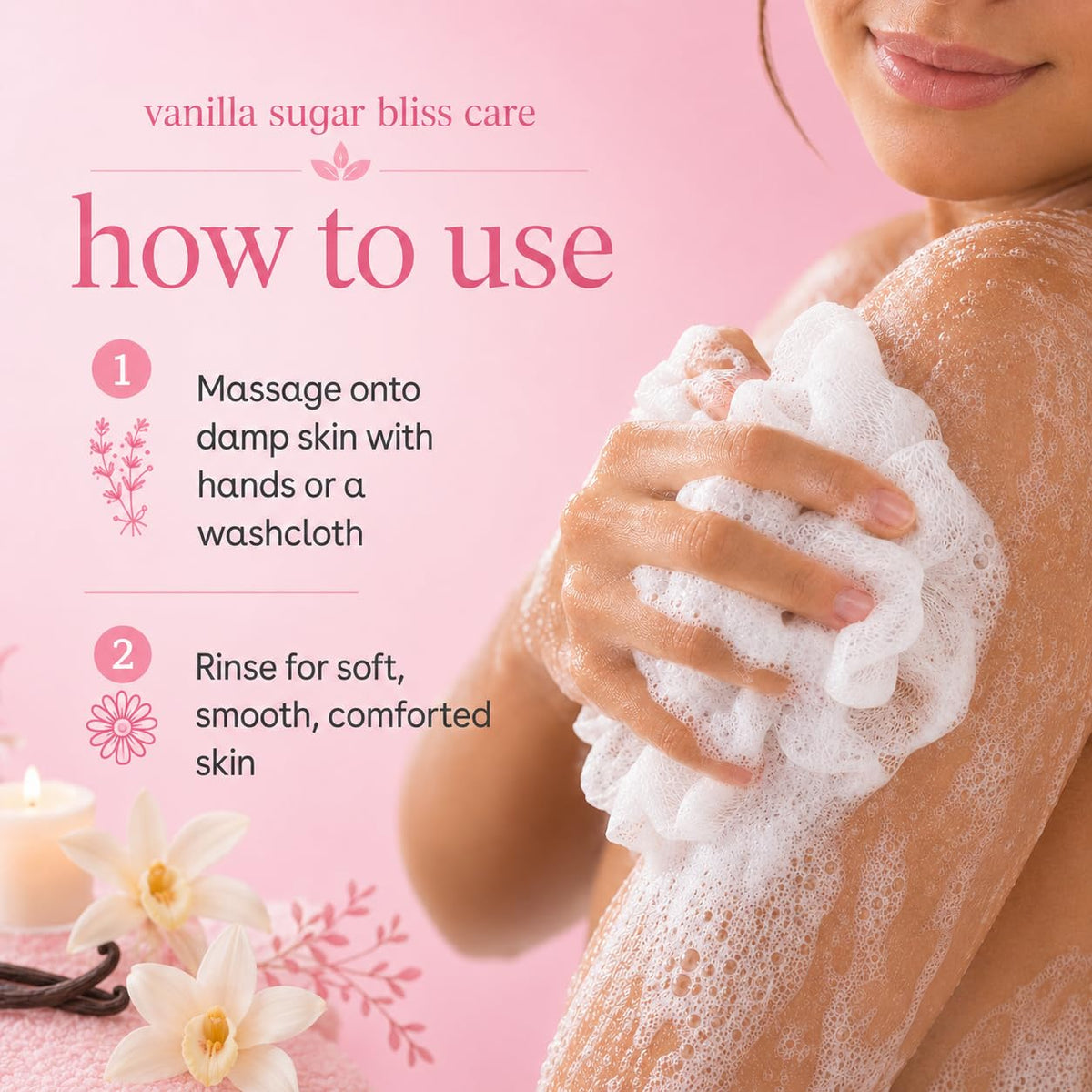 Ginger Lily Farms creamy lather texture closeup demonstrating gentle cleanse
