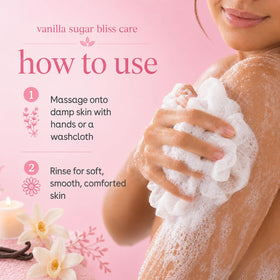Ginger Lily Farms creamy lather texture closeup demonstrating gentle cleanse