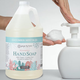 Ginger Lily Farms in a bathroom sink setting creating a fresh guest experience