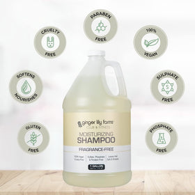 Ginger Lily Farms in a locker room dispenser showing convenience and hygiene