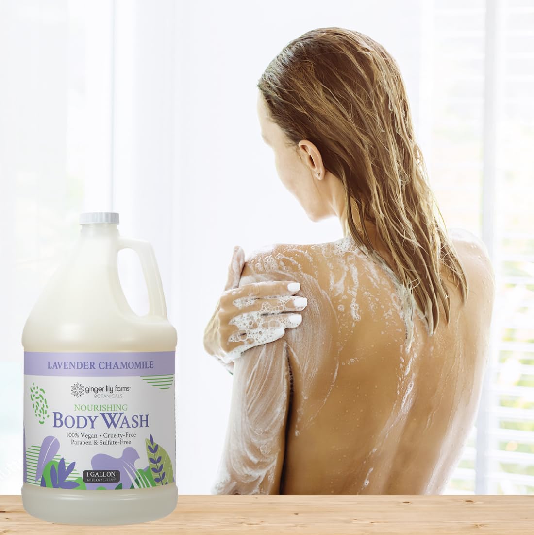 Ginger Lily Farms recyclable packaging focus emphasizing eco-friendly refill advantage
