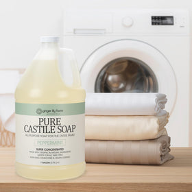 Ginger Lily Farms diluted pet wash showing safe, effective pet cleaning