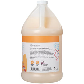 Ginger Lily Farms creamy lather poured on hand for gentle hydration