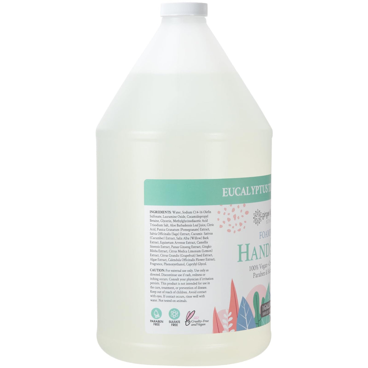 Ginger Lily Farms pouring action into dispenser demonstrating easy refill