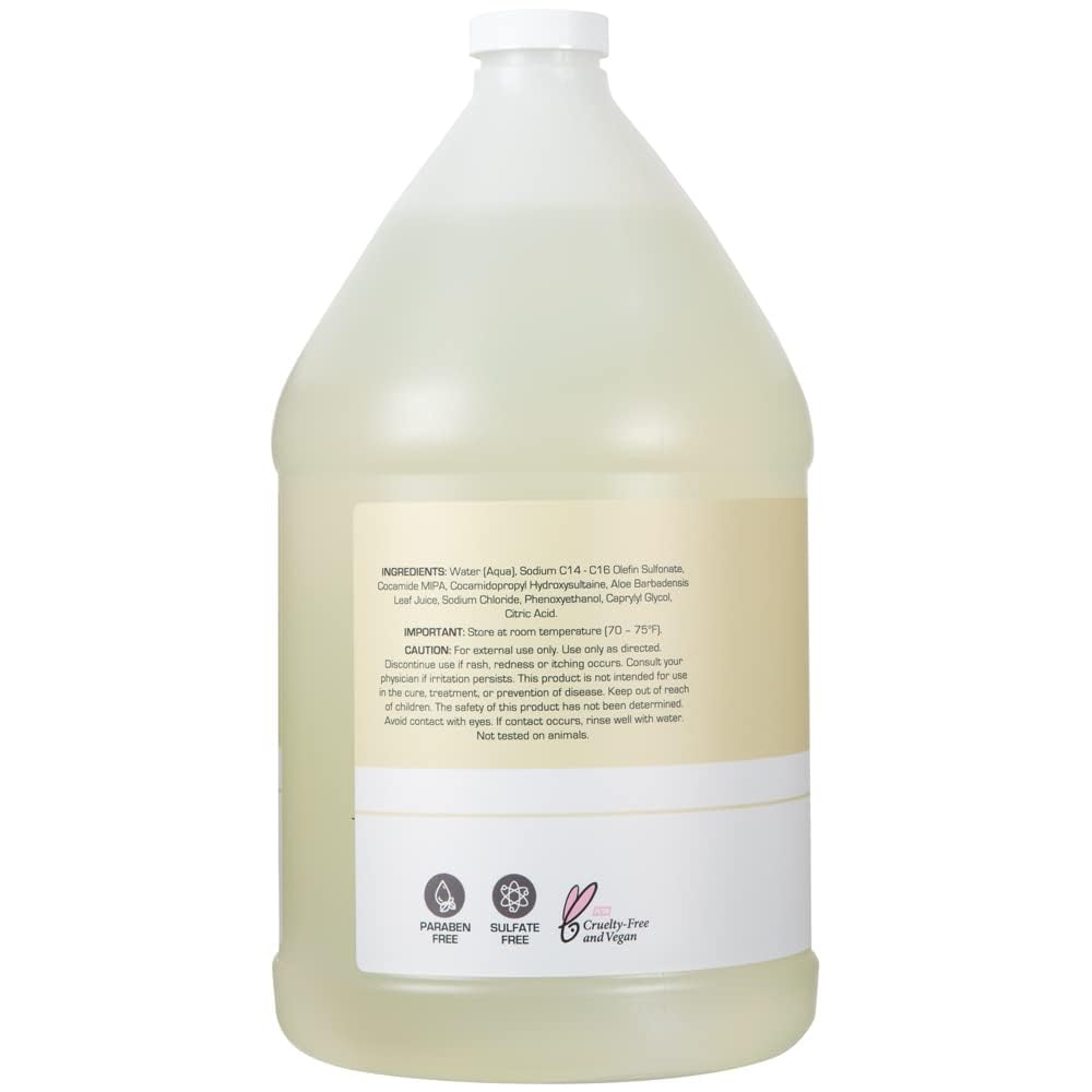 Ginger Lily Farms being poured into a dispenser for easy commercial refills