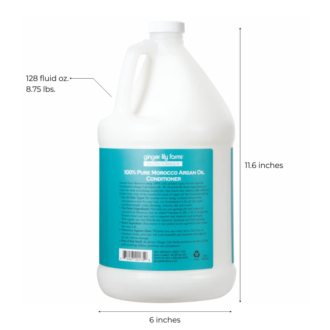 Ginger Lily Farms conditioner texture close-up highlighting rich argan oil hydration