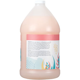 Ginger Lily Farms refill poured into shower dispenser, convenient bulk refill benefit