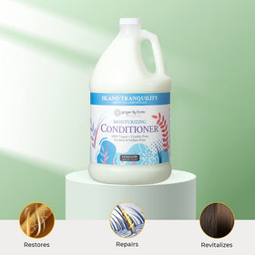 Ginger Lily Farms pouring refill into dispenser for cost-saving and reduced waste