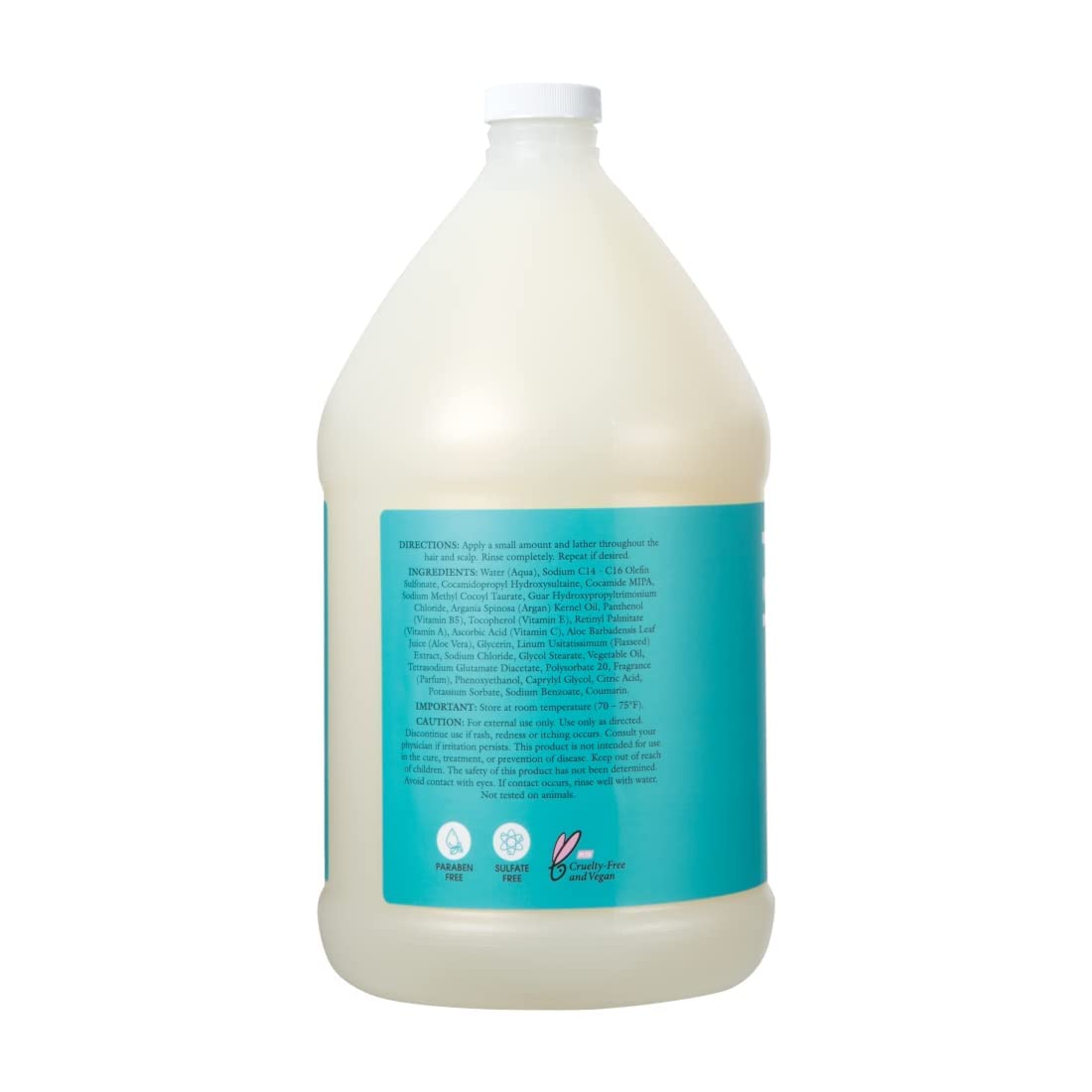 Ginger Lily Farms salon backbar with gallon refills ready for use