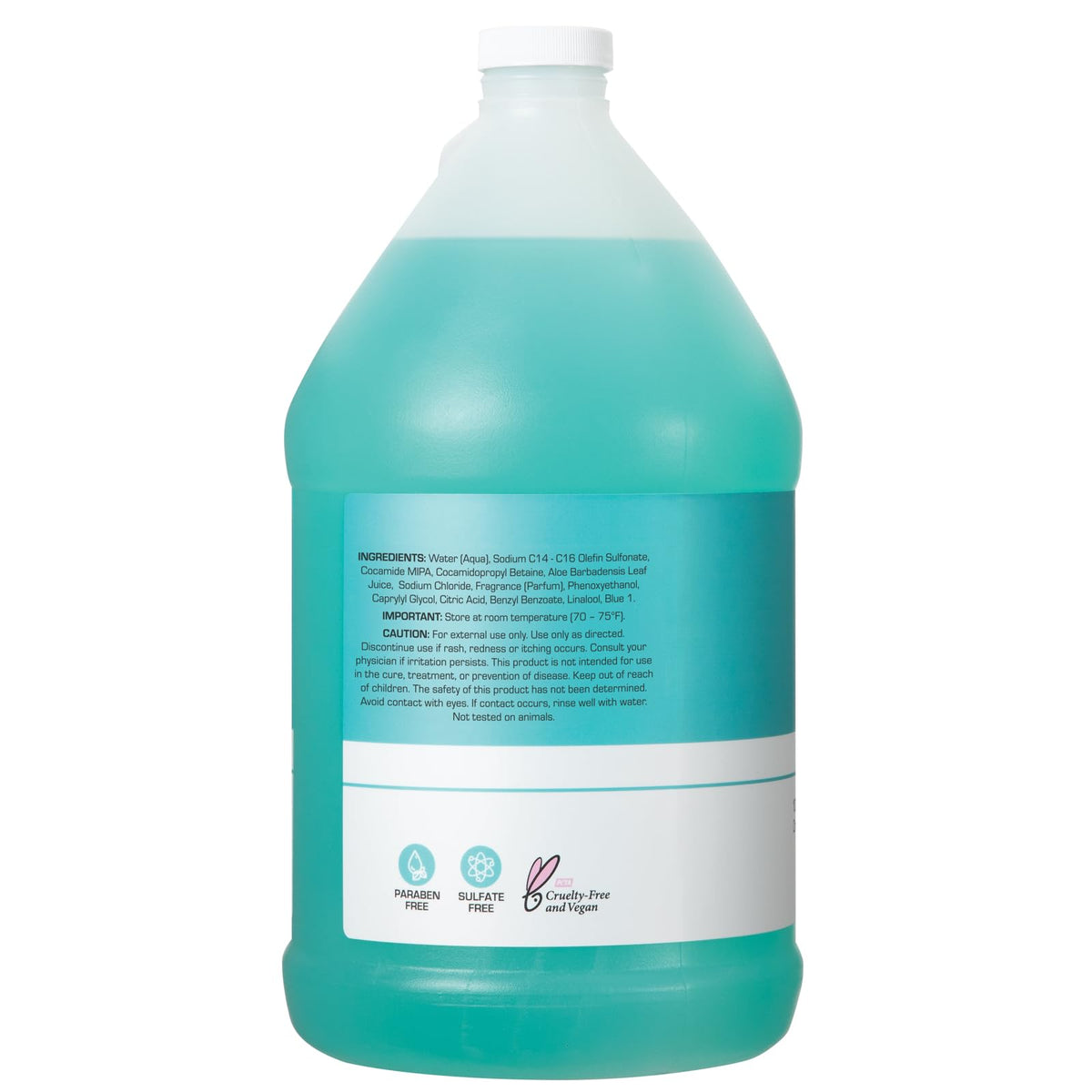 Close-up of ocean breeze scent label on Ginger Lily Farms emphasizing refreshing aroma