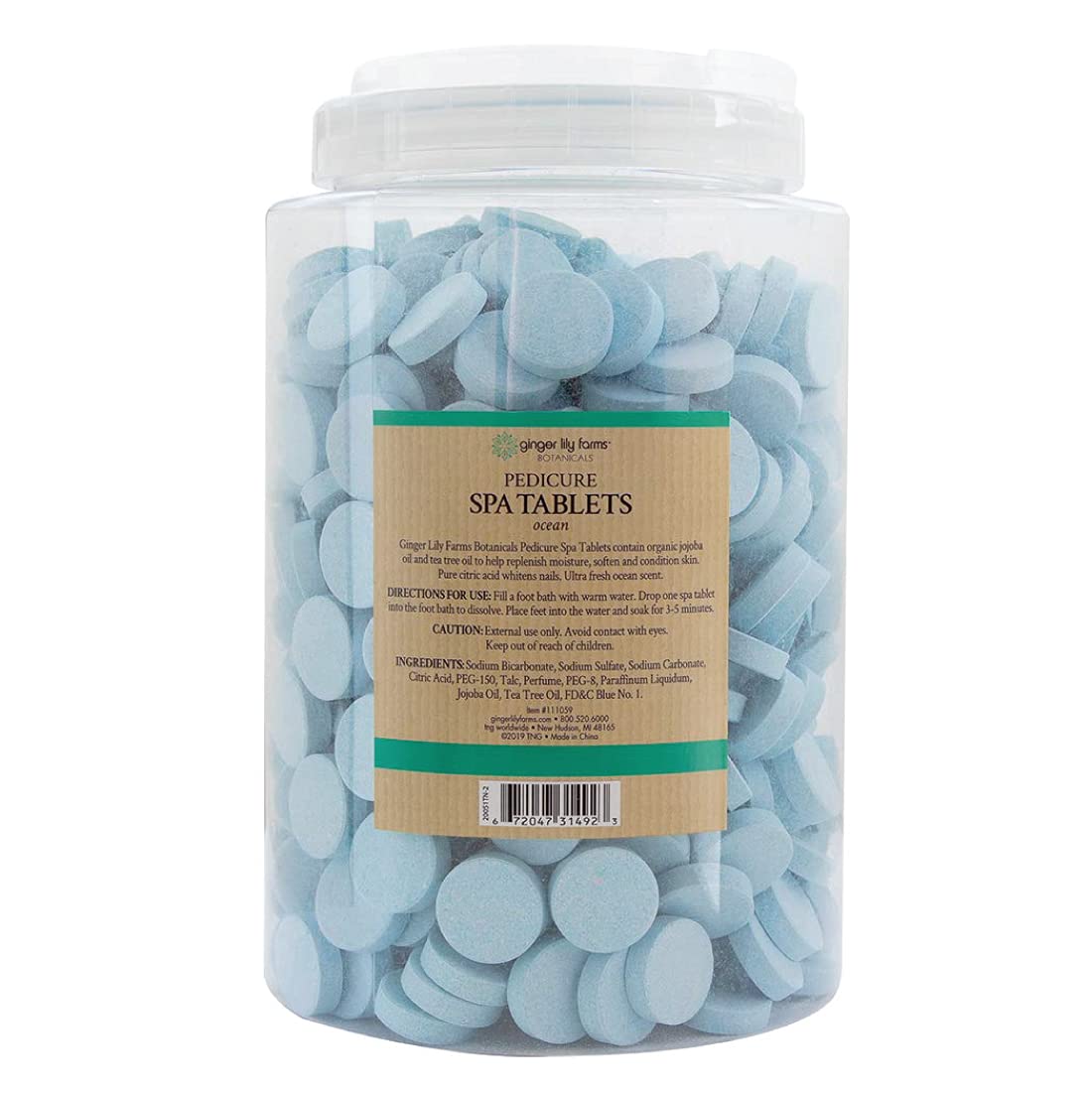 Ginger Lily Farms tablet close-up revealing texture and quick-dissolve design benefits