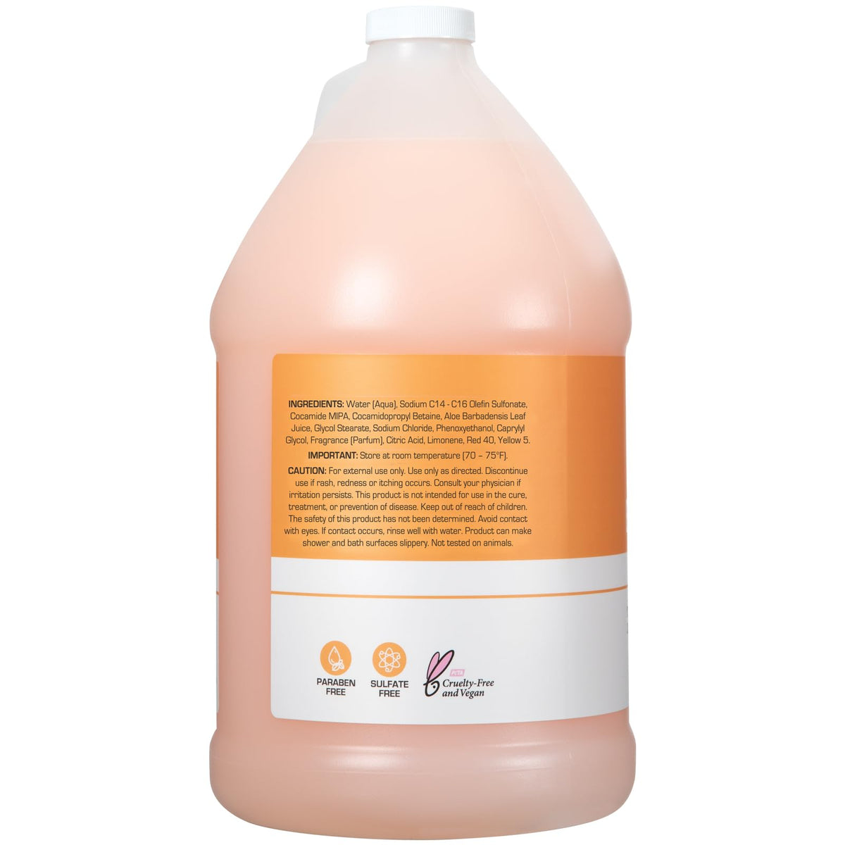 Ginger Lily Farms creamy texture on hand highlighting moisturizing, non-stripping formula