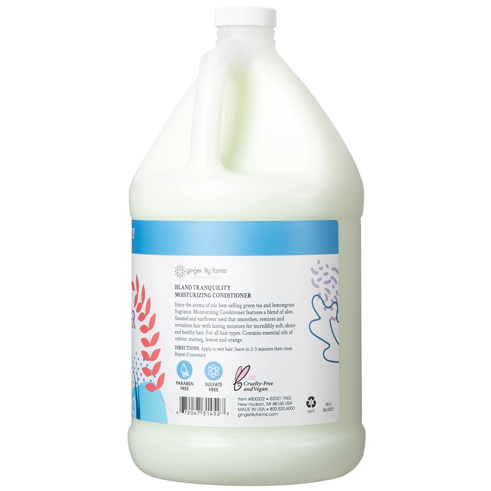 Ginger Lily Farms creamy conditioner texture showing rich hydration