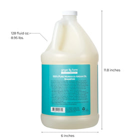 Ginger Lily Farms creamy shampoo lather demonstrating gentle cleansing