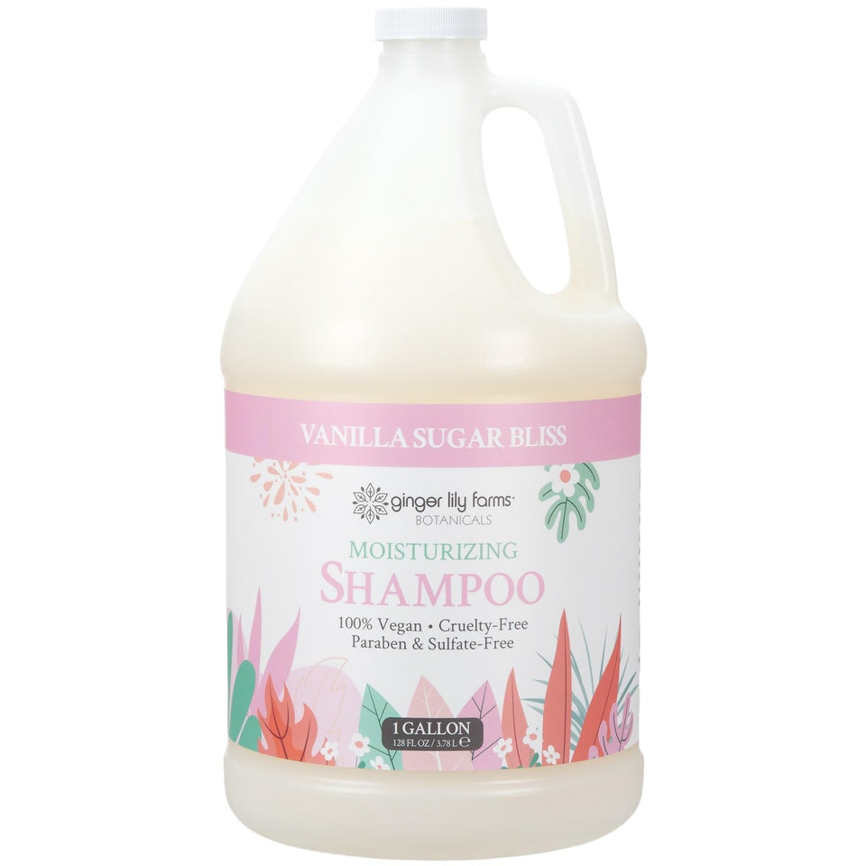 Ginger Lily Farms front packaging showing gallon bottle and brand for professional refill