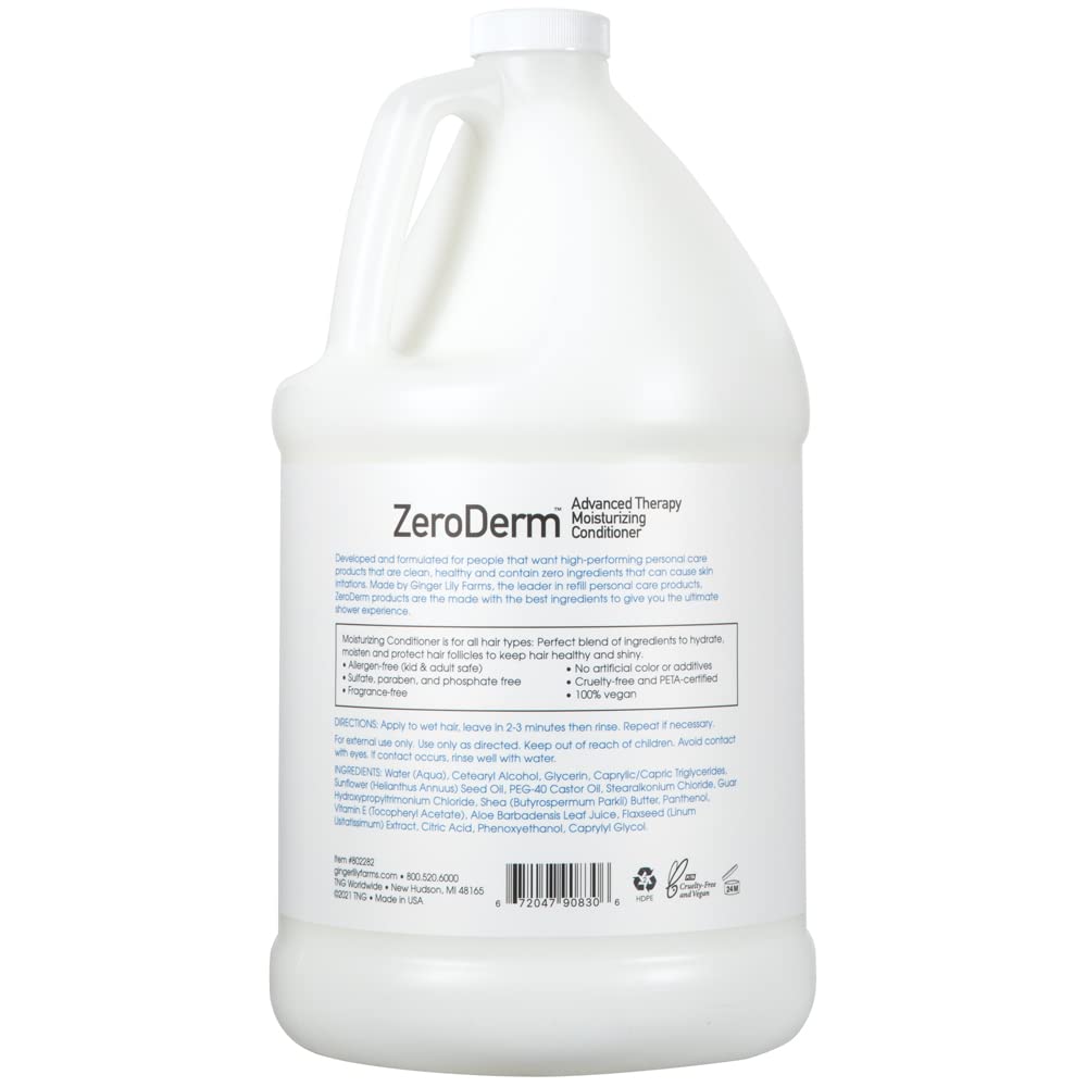 Ginger Lily Farms conditioner texture pouring to show lightweight hydration