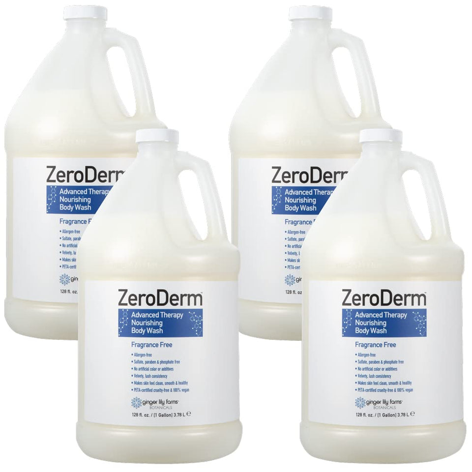 Ginger Lily Farms front view of gallon refill showing clean packaging and value