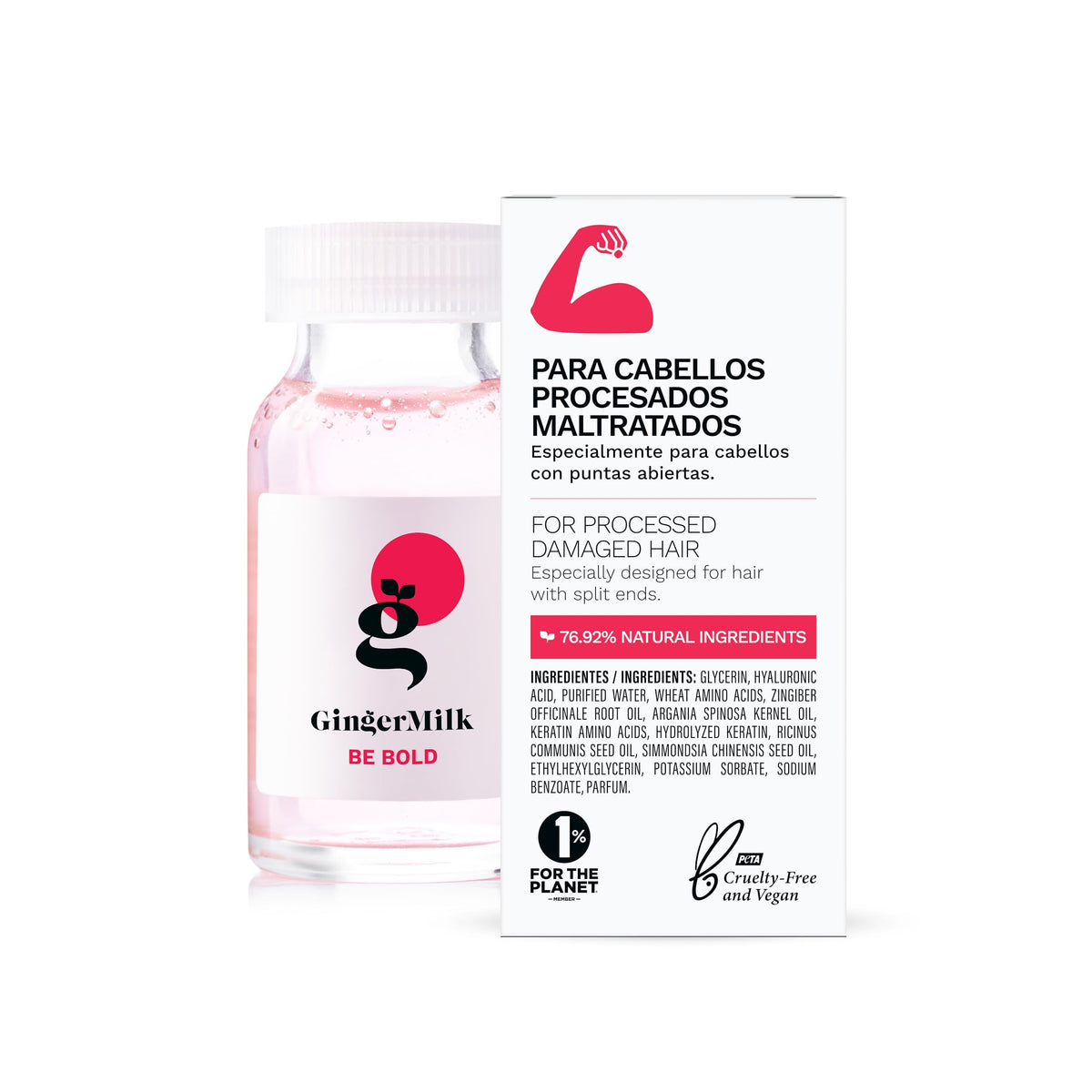 Ginger Milk ampoules laid out illustrating travel-ready single-dose convenience