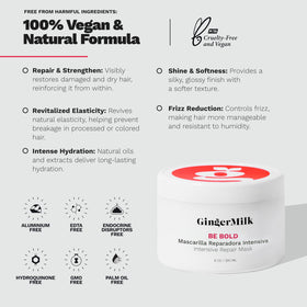 Ginger Milk Natural Care being applied in shower for easier detangling