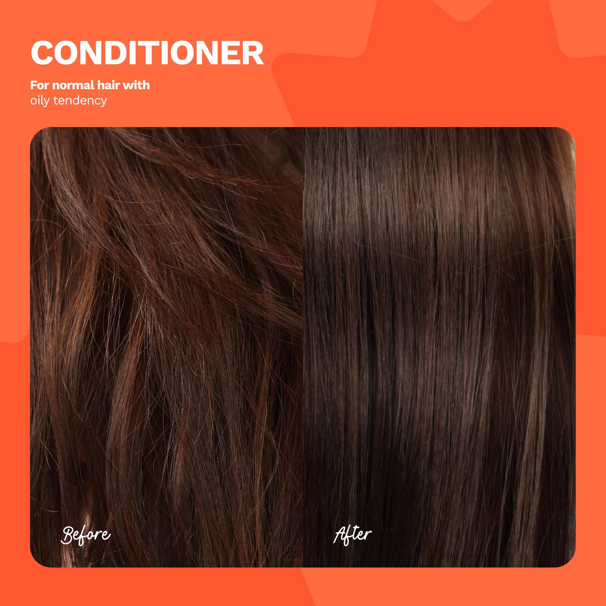 Ginger Milk Natural Care conditioner texture pouring to show creamy lightweight formula