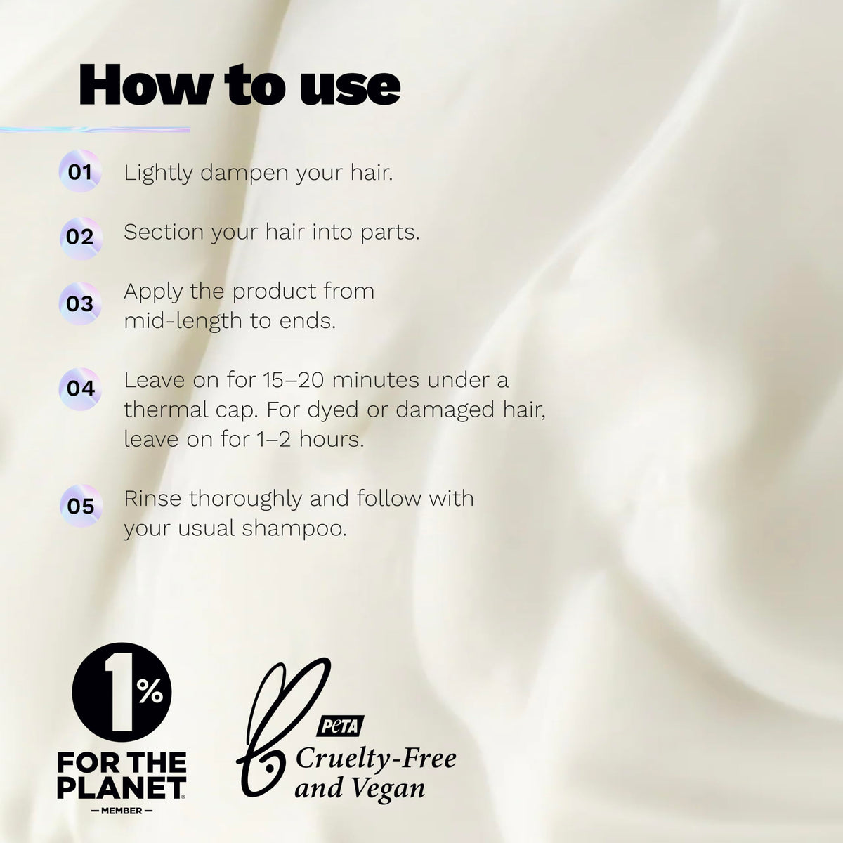 Ginger Milk Natural Care before and after strands showing reduced frizz