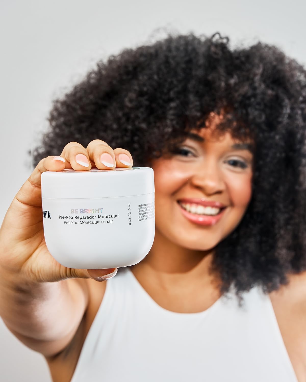 Ginger Milk Natural Care combed smooth shiny hair after treatment