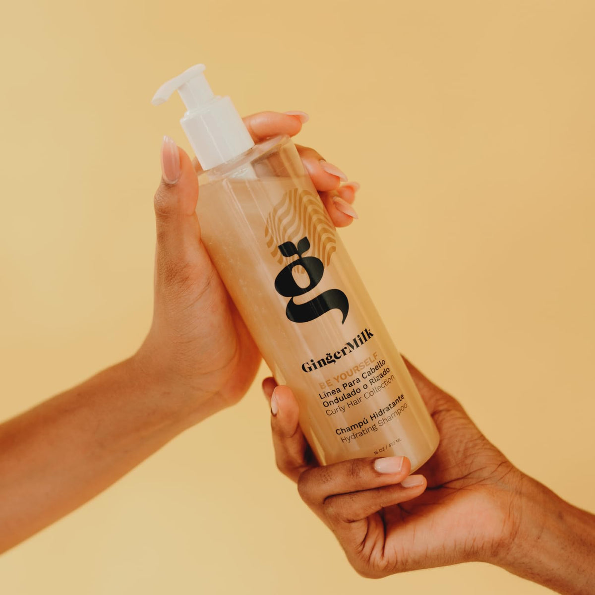 Ginger Milk curly hair before and after for improved definition