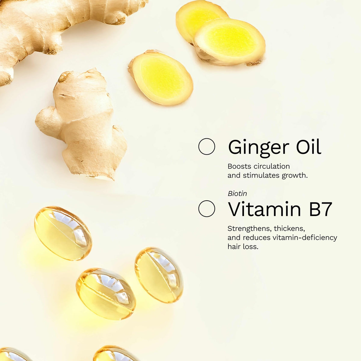 Ginger Milk Natural Care dropper applicator delivering precise scalp drops