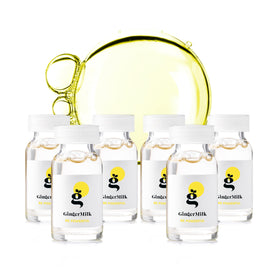 Ginger Milk front packaging showing ampoule box and brand benefits