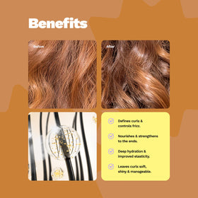 Ginger Milk hair mask creamy texture illustrating deep hydration effect