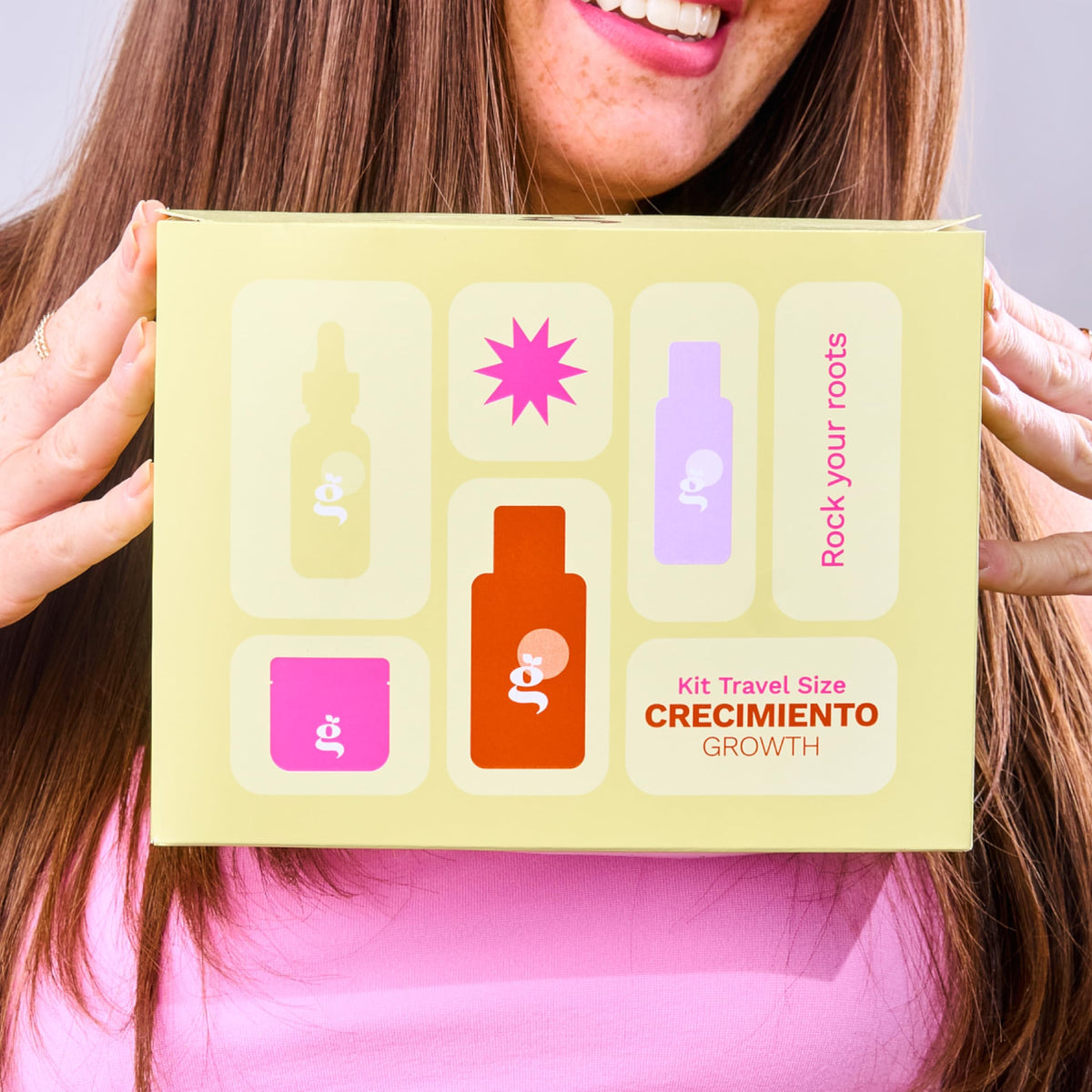 Ginger Milk heat and sun protector spray in use to shield hair from heat and UV damage