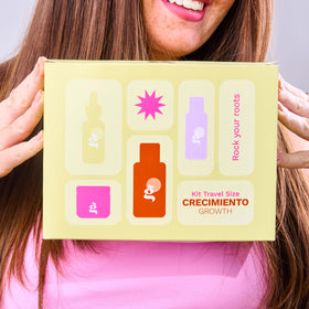 Ginger Milk heat and sun protector spray in use to shield hair from heat and UV damage
