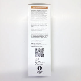 Ginger Milk product label close-up showing directions and features