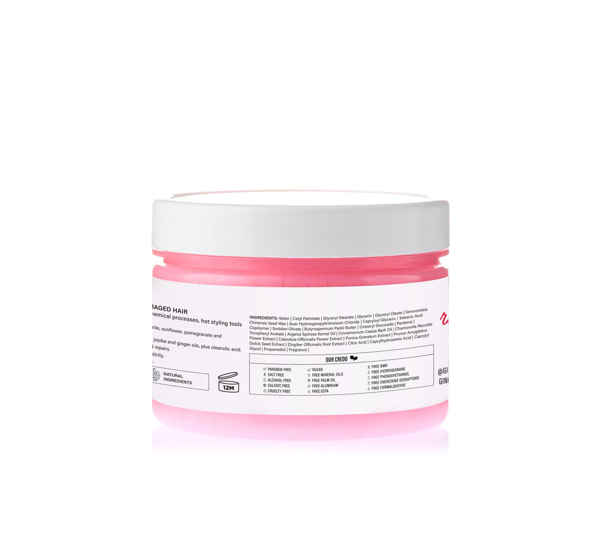 Ginger Milk Natural Care on bathroom shelf in lifestyle setting suggesting daily routine