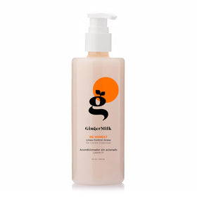 Ginger Milk bottle on bathroom shelf showing everyday styling convenience
