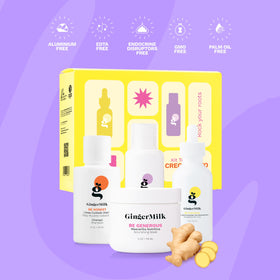 Ginger Milk kit in a hand to show TSA-sized scale and easy carry for flights