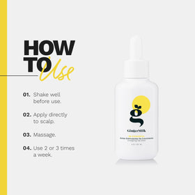 Ginger Milk Natural Care applied to scalp demonstrating targeted coverage