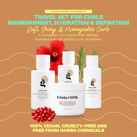 Ginger Milk shampoo pour and foam demonstrating gentle cleansing benefit