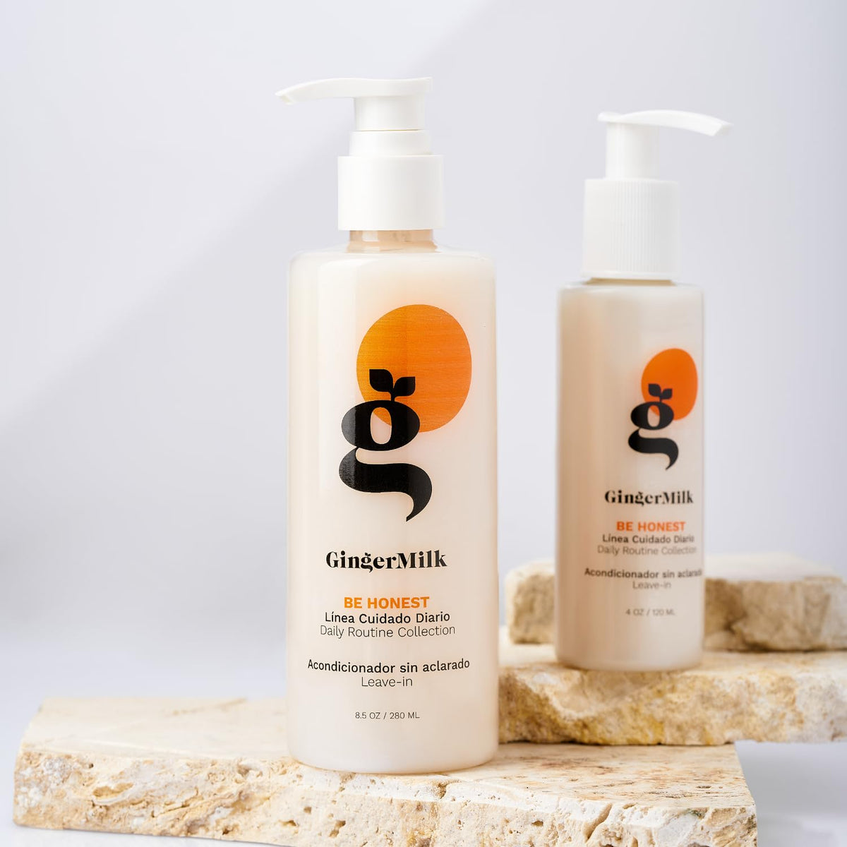 Ginger Milk styled hair after use showing controlled frizz and enhanced gloss