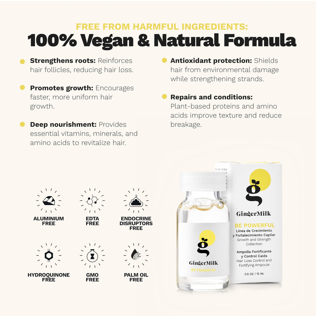 Ginger Milk serum texture on fingertip demonstrating fast absorption