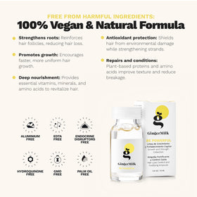 Ginger Milk serum texture on fingertip demonstrating fast absorption