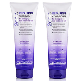 GIOVANNI front packaging showing both 8.5 oz bottles and benefits