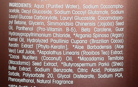 GIOVANNI argan oil and phyto-keratin ingredient shot highlighting smoothing benefits