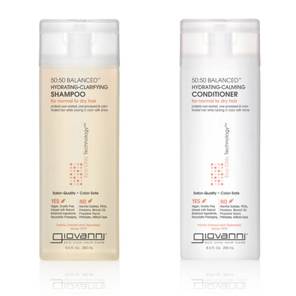GIOVANNI front packaging showing both bottles and clear labeling for easy choice