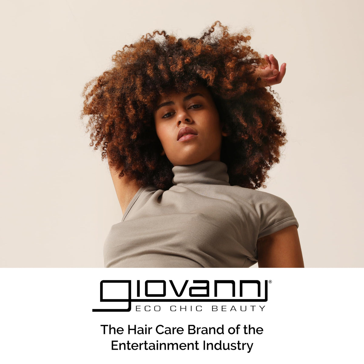 GIOVANNI conditioner cream texture on fingers demonstrating rich hydration