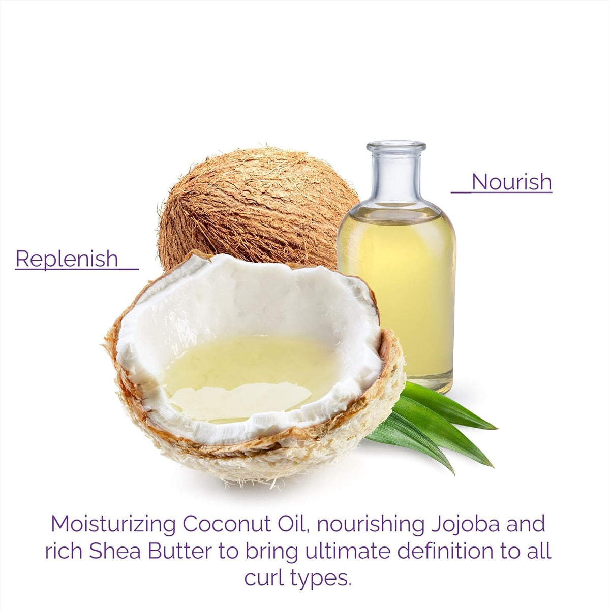 GIOVANNI creamy conditioner texture highlighting moisturizing slip