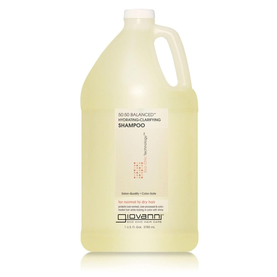 GIOVANNI front packaging 128 oz bottle showing label and volume benefit