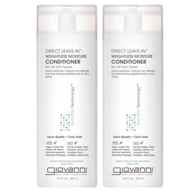 GIOVANNI front packaging shows lightweight conditioner and benefits
