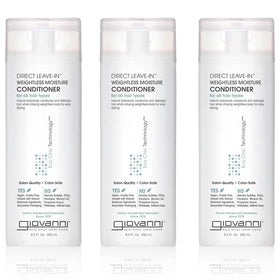 GIOVANNI front packaging showing 8.5 oz bottle and branding benefits
